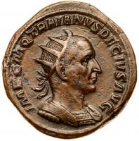 Trajan Decius. Ã Double Sestertius (44.34 g), AD 249-251