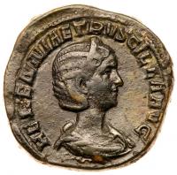 Herennia Etruscilla. Ã Sestertius (21.60 g), Augusta, AD 249-251