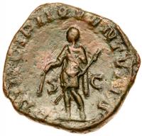 Herennius Etruscus. Ã Sestertius (17.49 g.), as Caesar, AD 250-251 - 2