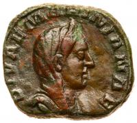 Diva Mariniana. Ã Sestertius (25.46 g), died before AD 253