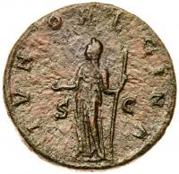 Salonina. Ã Sestertius (16.22 g), Augusta, AD 254-268 - 2