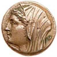 Sicily, Syracuse. Philistis, wife of Hieron II. Silver 16 Litrai (13.29 g), 275-215 BC