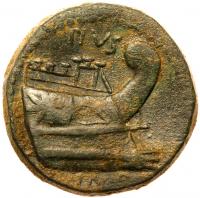 Sextus Pompey. Ã As (12.24 g), 42-38 BC - 2