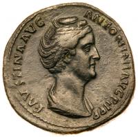 Faustina I. Ã Sestertius (29.11 g), Augusta, AD 138-140/1