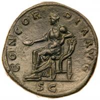 Faustina I. Ã Sestertius (29.11 g), Augusta, AD 138-140/1 - 2