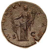 Marcus Aurelius. Ã Sestertius (25.00 g), as Caesar, AD 138-161 - 2