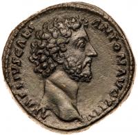 Marcus Aurelius. Ã Sestertius (31.73 g), as Caesar, AD 138-161