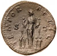 Faustina II. Ã Sestertius (22.83 g), Augusta, AD 147-175 - 2