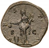 Lucilla. Ã Sestertius (24.80 g), Augusta, AD 164-182 Choice VF - 2