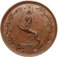 Medal. Bronze. 59 mm. Unsigned (by J.C. Hedlinger). In Honor of Count Feodor Alexeevich Golovin, 1698. - 2