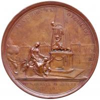 Medal. Bronze. 65.3 mm. B.C.Leberecht. In Honor of Ivan Ivanovich Betskoy, 1772. - 2