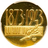 Medal. GOLD (.900). 25 mm. 9.91 gm. In Honor of Sergei Rachminoff (1967). - 2