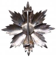 Breast Star. 1st Class. Silver, gilt and red and black enamels. 87 mm. - 2