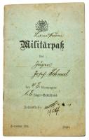 German Military Service Record Book with notation for the awarding of the Order of Queen Tamara.