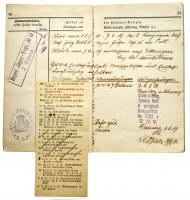 German Military Service Record Book with notation for the awarding of the Order of Queen Tamara. - 2
