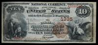 $10 National Bank Note. Farmers NB of Amsterdam, NY. Ch. 1335. Fr. 481.