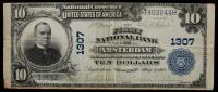 National Bank Note Pair from Amsterdam, NY.