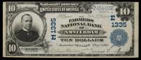 $10 National Bank Note. Farmers NB of Amsterdam, NY. Ch. 1335. Fr. 624.