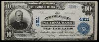 $10 National Bank Note. Amsterdam City NB, NY. Ch. # 4211. Fr. 627.