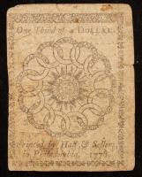 Continental Currency. $1/3. Feb. 17, 1776. CC-20. - 2