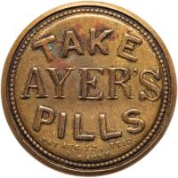 Encased Postage. Take Ayer's Pills One Cent. EP-3, HB-17. - 2