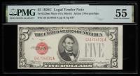 1928C $5 Legal Tender Mule. Fr. 1528m. PMG About Uncirculated 55