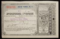 New York, NY - Five Cents Postal Note. Apr. 6, 1887.