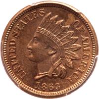 1863 Indian Head 1C