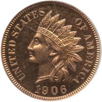 1906 Indian Head 1C PCGS PF64 RD