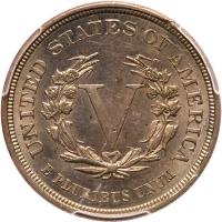 1883 Liberty 5C. Without CENTS PCGS MS63 - 2