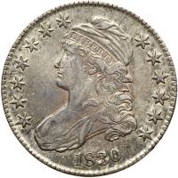 1830 Bust 50C AU50