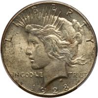 1928 Peace $1 PCGS MS63