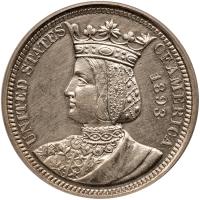 1893 Isabella Quarter Dollar