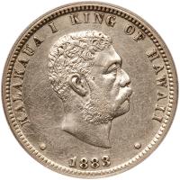 1883 Hawaiian Quarter Dollar
