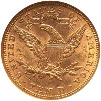 1881 $10 Liberty NGC MS62 - 2