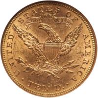 1882 $10 Liberty NGC MS62 - 2