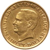 1917 McKinley Gold $1 AU50