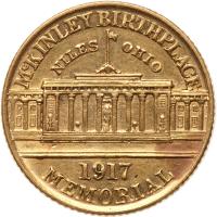 1917 McKinley Gold $1 AU50 - 2