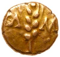 Celtic Coinage. Cunobelin, ca. early 1st Century AD to AD 40. Gold Quarter Stater (1.31 g) - 2