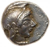 Attica, Athens, ca. 510-500/490 BC. Silver Hemidrachm (2.09 g) Nearly Mint State