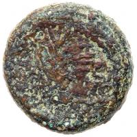 Herod Antipas, 4 BCE - 39 CE. AE half-denomination (18 mm; 6.24) About VF - 2