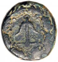 Herod Agrippa II. Pre-Royal Period. Struck under Claudius. 53-54 CE. AE 21 (8.70 g) - 2