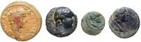 4-piece lot of Herod Agrippa II Bronzes