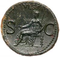 Caligula, (Gaius) 37-41 AD. AE As (11.4g) Superb EF - 2