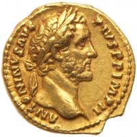 Antoninus Pius, A.D. 138-161. Gold Aureus (7.40 g.) EF