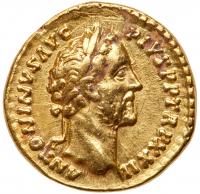 Antoninus Pius. Gold Aureus (6.82 g), AD 138-161 EF Details