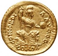 Arcadius. Gold Solidus (4.45 g), AD 383-408 Nearly Mint State - 2