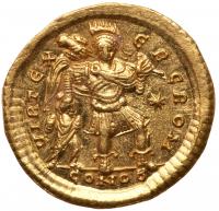 Theodosius II, AD 402-450. Gold Solidus (4.5 g.) Mint State - 2