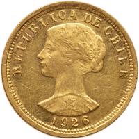 Chile. 100 Pesos, 1926 About Unc