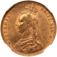 Great Britain. Sovereign, 1889 NGC MS61